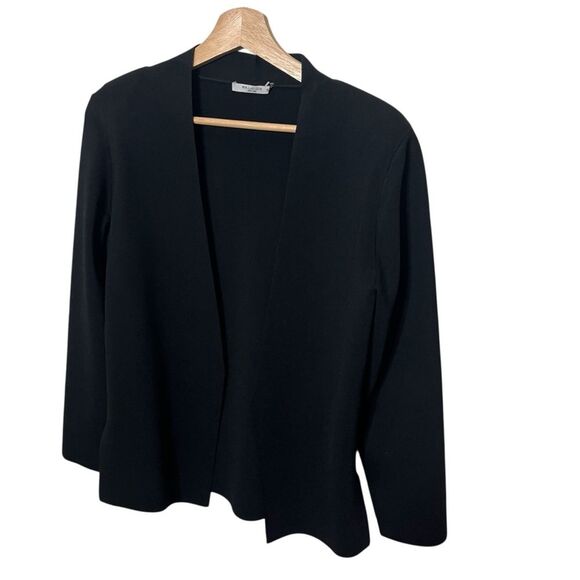MM Lafleur Woolf Jardigan Women’s XL Black Open Front Knit Office Layer - Picture 3 of 9